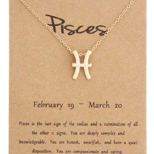 Pisces Zodiac Horoscope Pendant